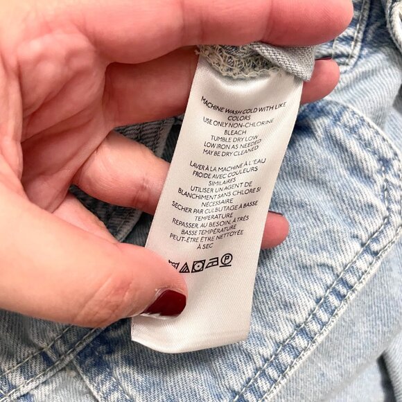 Free People x We The Free Marci Jumpsuit Denim Size S Clear Skies OB1154494 - Picture 7 of 8